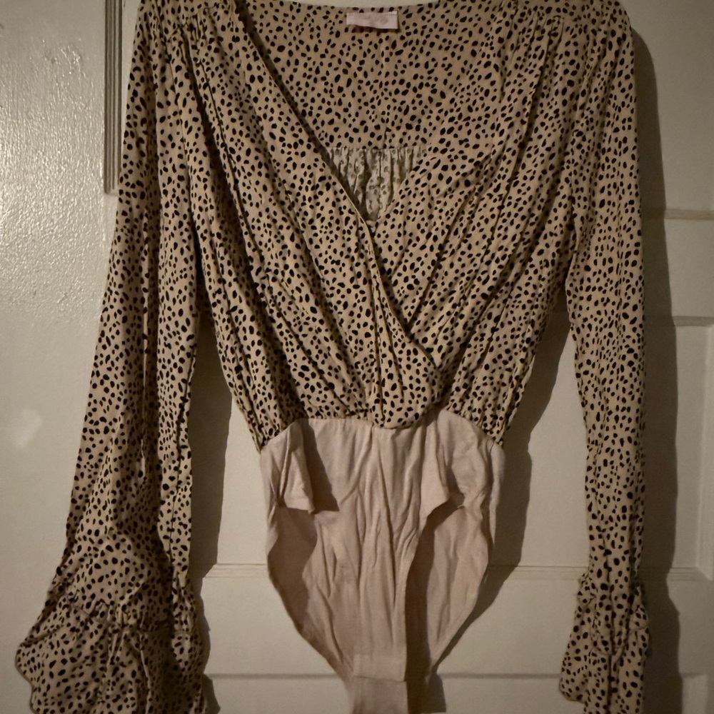 Cheeta print bodysuit